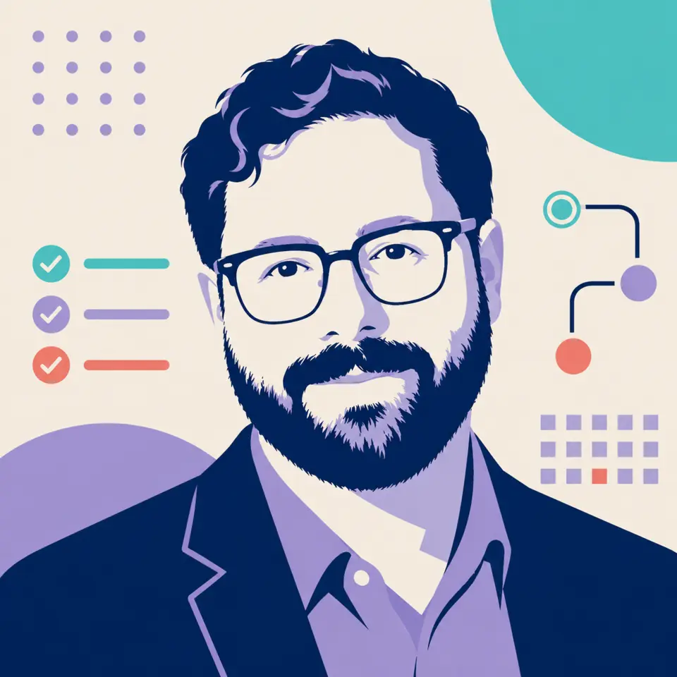 Illustrated portrait of David C. Molik